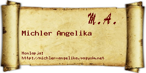 Michler Angelika névjegykártya